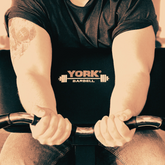 York Barbell Olympic Curl Bar Set & plates